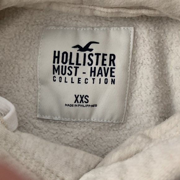 Hollister heather cream hoodie. XXS - Picture 3 of 3